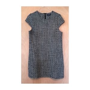 Black and White Tweed Dress